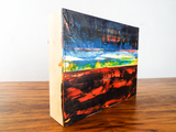 Original Signed Artwork Linda Touby Oil & Wax On Masonite Homage To Giotto #1