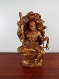 Vintage Seibo Kitamura Signed Bronze 33lb Sculpture Fudo Myo O Japanese Art 19"
