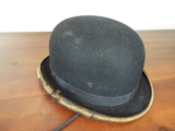 Antique Equestrian Horse Derby Helmet Hunting Bowler Hat Preece & Curtis 6 7/8