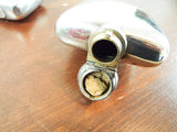 Antique Edwardian English Sterling Silver Solid Hip Flask 1903 W G Neal 7.4oz