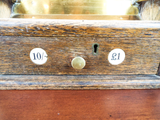 Antique English Pub Cash Register 1910 Gaskell & Chambers Wood & Glass Bar Decor