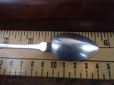 Antique 19th C American German Coin Silver Teaspoons Set Of 4 Fiddleback Design