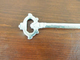 Original Sterling Silver 17th 18thC Colonial Tabernacle Key Religious Curiosity