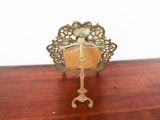 Antique Brass Bradley & Hubbard Table Vanity Mirror 1900 Victorian #3509 Bacchus