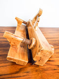 Antique Carpenters C J Smith Wood Plough Plane Wooden Vintage Blade Tool 19th C