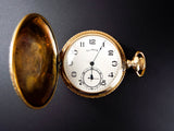 Antique 14K Solid Gold Illinois Pocket Watch Case Co Full Hunter Puritan 1916
