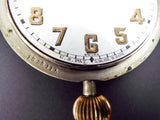 Antique 1920s Doxa 8 Day Open Face Goliath Swiss Pocket  Watch