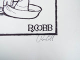 Vintage Signed Ron Cobb Print Ltd Ed Underground Free Press Cartoon Foreign Aid