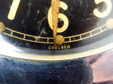 Vintage WW2 US Navy Chelsea Mark I Deck Clock Brass Nickel Plated Clock 1941
