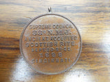 Antique Masonic Bronze Enoch T Carson Coin