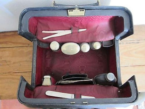 Antique  Mappin and Webb Gentlemans Traveling Vanity Bag - Yesteryear Essentials
 - 1