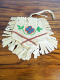 Vintage Western American Plains Indian Beaded Fringed Medicine Bag Satchel Purse