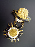 Vintage Native Sons of the Golden West Badge Los Angeles Parlor 43 Pin Medal