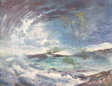 Vinatge Original Seascape Oil on Board Painting