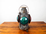 Antique Hand Lan Kerosene Railway Lamp St Louis 4 Way Light ~ Electrified