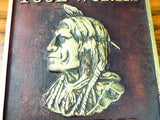 Antique Mohawk Tool Works Heavy Bronze Advertising Wall Plaque American Indian