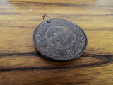 1902 Copper Coin Medallion East Ham School Medal