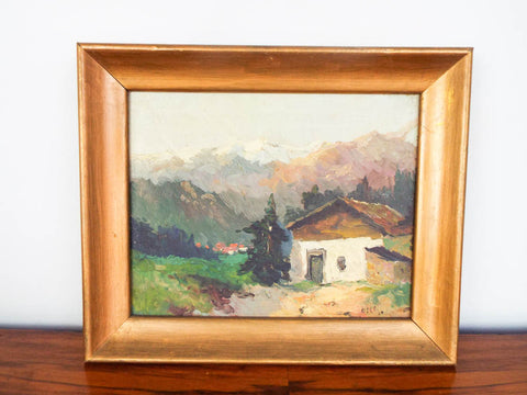 Antique Signed Landscape Painting ~ Andreas Dirks