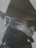 Realistic Pencil Drawing of Cowboy Figure by Seamus Conley - Yesteryear Essentials
 - 1