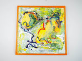 Signed Abstract Art Modern Oil Painting