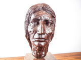 Vintage Signed Native American Bronze Sculpture ~ Purgatory