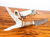 Vintage Sioux Plains Tribes Indians Trade Knife Elk Dreamer Knife Elk Antler