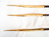 Antique Cassowary Bone Head Hunting Tipped Arrows ~ Papua New Guinea