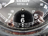 Vintage Bakelite Seth Thomas WW2 Era Deck Clock US Navy Working Military Clock