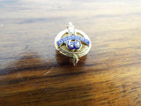 Vintage Temperance WCTU 10k Gold Religious Oratory Pinback Badge Pin Jewellery