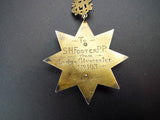 Antique Sterling Canadian Masonic SOE Medal Badge Gloucester Lodge 103 Fidelity