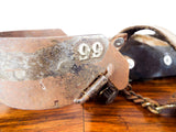 Vintage Western Cowboy Spurs Concho Belt Silver Overlay Ranch Decor Caballeros