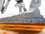 Vintage 1920s Western Indian Horse Bookends End of the Trail after James Fraser