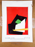 Vintage Original Lithograph Signed Abstract Art Jean Miotte 166/260 Summer