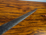 Antique 19th C Burmese Sword Widening Blade Dha With Scabbard
