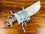 Vintage Plains Tribes Indians Trade Knife Leather Sheath Hand Made