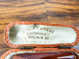 Antique 1910 Cheroot Holder Cased Amber Cigarette Mouthpiece German Gustav Breul