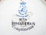 Antique Advertising Bryant & May Match Holder