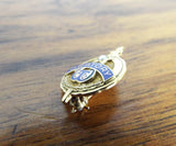 Vintage Temperance WCTU 10k Gold Religious Oratory Pinback Badge Pin Jewellery