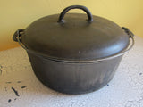 Griswold Cast Iron Dutch Oven Roaster, Erie #10 - Yesteryear Essentials
 - 7
