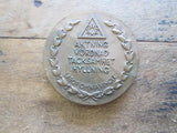 Vintage Temperance Temple Knights Bronze Medal by  Sporrong & Co - Yesteryear Essentials
 - 4