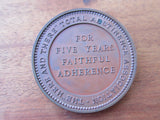 Antique Copper Temperance Medal by J S & A B Wyon - Yesteryear Essentials
 - 4