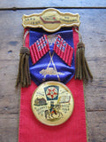 Antique Loyal Orange Lodge Red & Black Ribbon & Badge - Yesteryear Essentials
 - 10