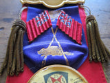 Antique Loyal Orange Lodge Red & Black Ribbon & Badge - Yesteryear Essentials
 - 4