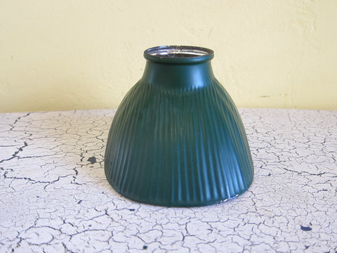 1920's Green Glass Lamp Shade - No 11 Hood junior - Yesteryear Essentials
 - 1