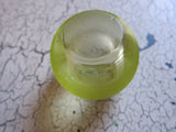 Victorian British Silver Vaseline Glass Match Holder - Yesteryear Essentials
 - 5