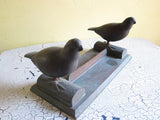 Antique Bronze Doves Boot Scraper - Yesteryear Essentials
 - 1