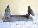 Antique Bronze Doves Boot Scraper - Yesteryear Essentials
 - 3