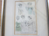19th C Antique Fashion Print by Vernor Hood & Sharp Poultry "London Dresses" - Yesteryear Essentials
 - 2