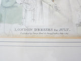 19th C Antique Fashion Print by Vernor Hood & Sharp Poultry "London Dresses" - Yesteryear Essentials
 - 4