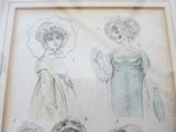 19th C Antique Fashion Print by Vernor Hood & Sharp Poultry "London Dresses" - Yesteryear Essentials
 - 5